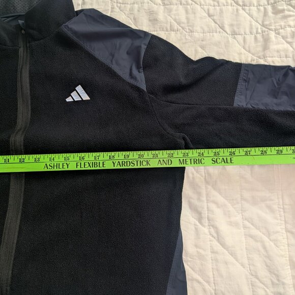 Adidas Ultimate Running Conquer the Elements Jacket Men Fleece M EUC - Picture 6 of 7